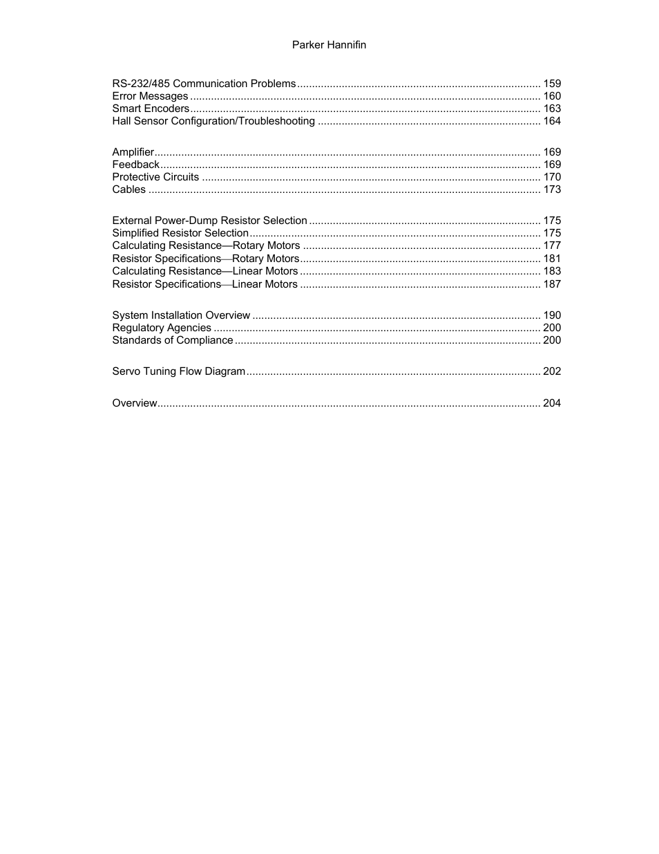 Parker Hannifin 88-021610-01G User Manual | Page 4 / 208