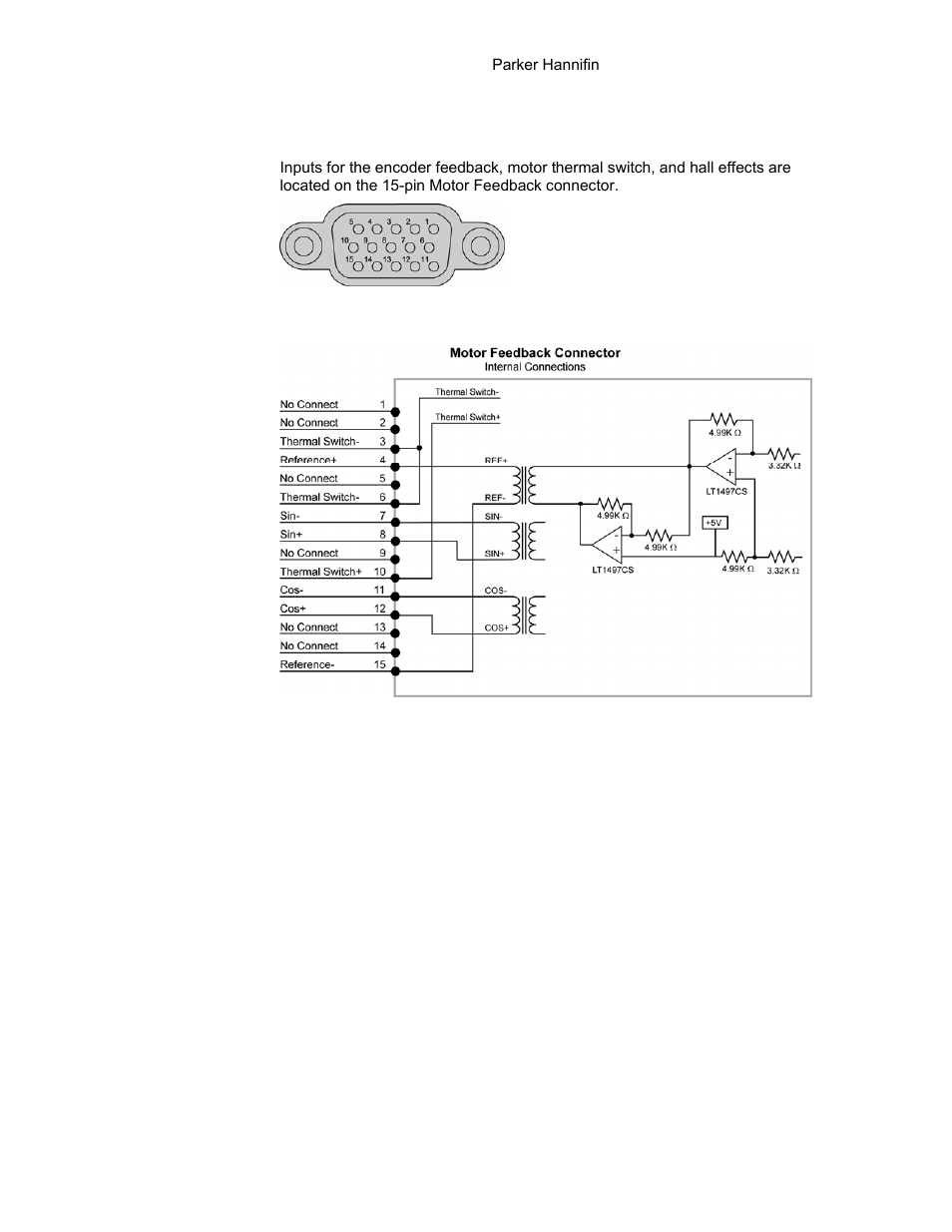 Figure 31, Motor feedback, Connector, female drive connector pinout | Figure 32, Motor feedback connector—resolver | Parker Hannifin 88-021610-01G User Manual | Page 65 / 208