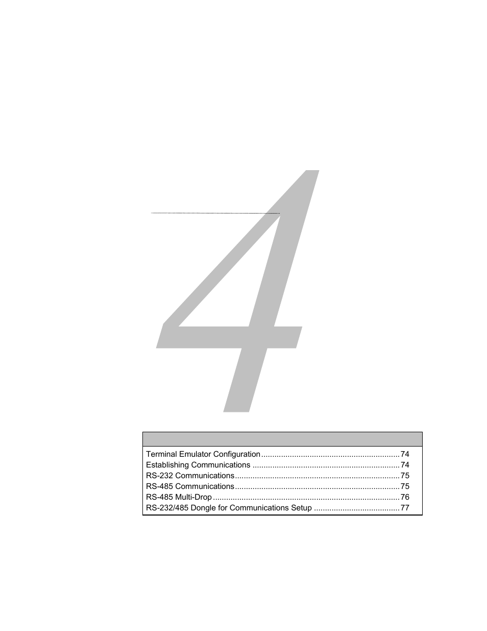 Chapter 4 communications, Communications | Parker Hannifin 88-021610-01G User Manual | Page 73 / 208