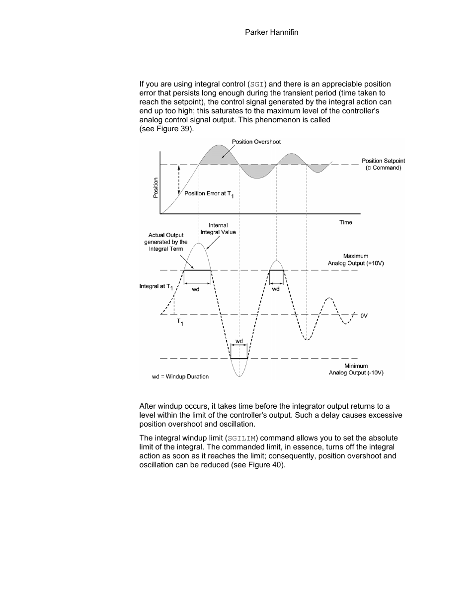 Controlling integral windup | Parker Hannifin 88-021610-01G User Manual | Page 84 / 208