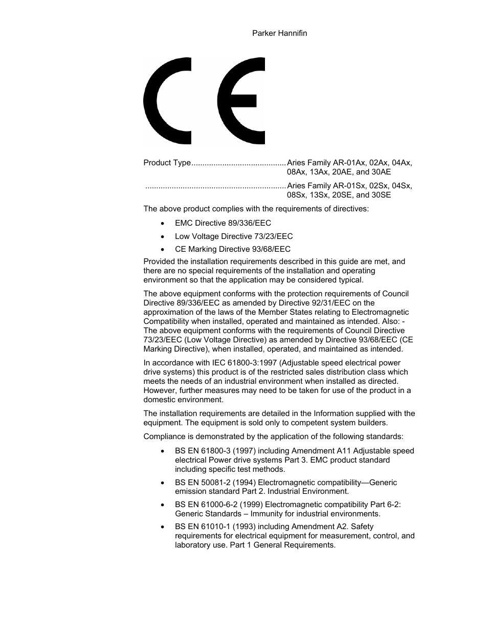 Parker Hannifin 88-021610-01G User Manual | Page 9 / 208