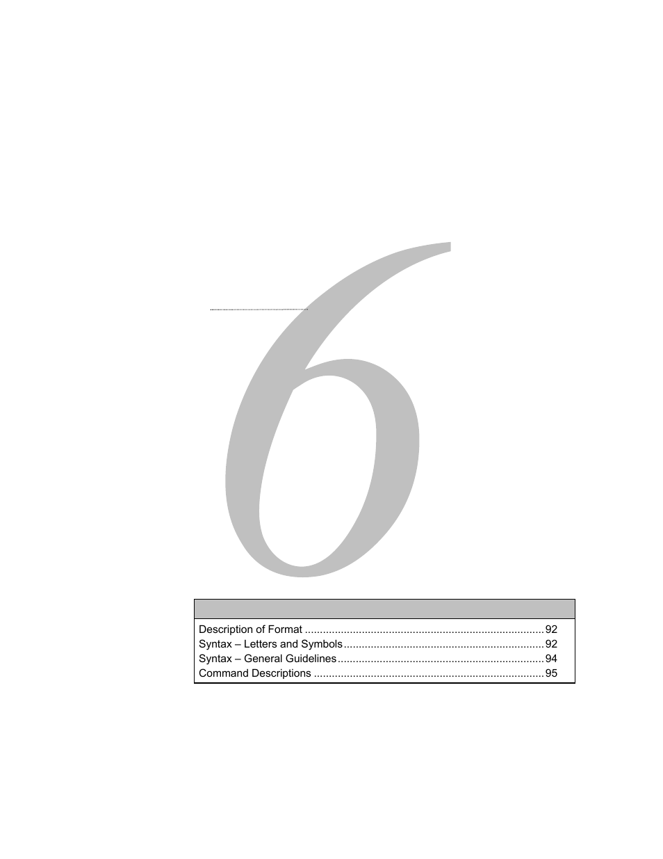 Chapter 6 command reference, Command reference | Parker Hannifin 88-021610-01G User Manual | Page 91 / 208