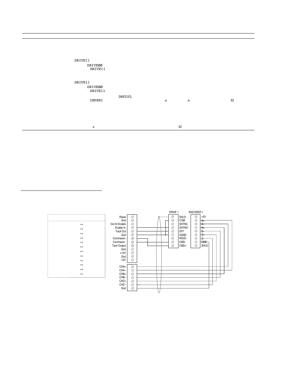 Oem6250, Pin outs & specifications, Connections to specific drives apex series drives | Parker Hannifin SERVO CONTROLLER OEM6250 User Manual | Page 14 / 61