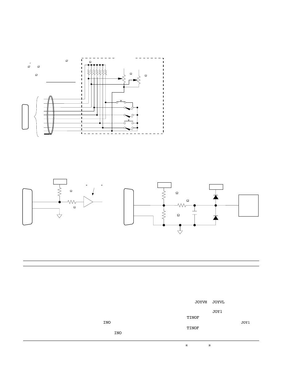 Joystick & analog inputs, Internal schematics, Pin outs & specifications | Parker Hannifin SERVO CONTROLLER OEM6250 User Manual | Page 20 / 61