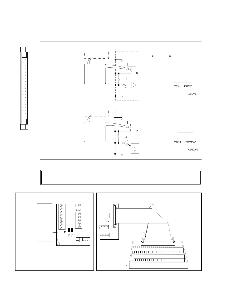 General-purpose programmable i/o, General-purpose programmable inputs & outputs, Pin outs & specifications | Caution, R12 & r13 resistor locations, Vm50 adaptor — for screw-terminal connections, Oem6250 installation guide, Or the outputs pull-up terminal, You will damage the oem6250 | Parker Hannifin SERVO CONTROLLER OEM6250 User Manual | Page 22 / 61