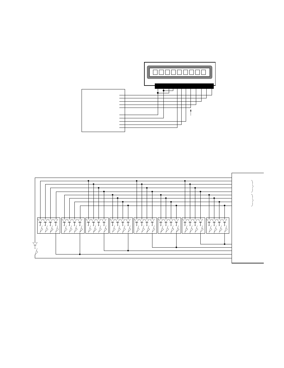 Oem6250, 1 9 thumbwheel connections — for entering bcd data, Chapter 1. installation | Connection to the compumotor tm8 module | Parker Hannifin SERVO CONTROLLER OEM6250 User Manual | Page 25 / 61