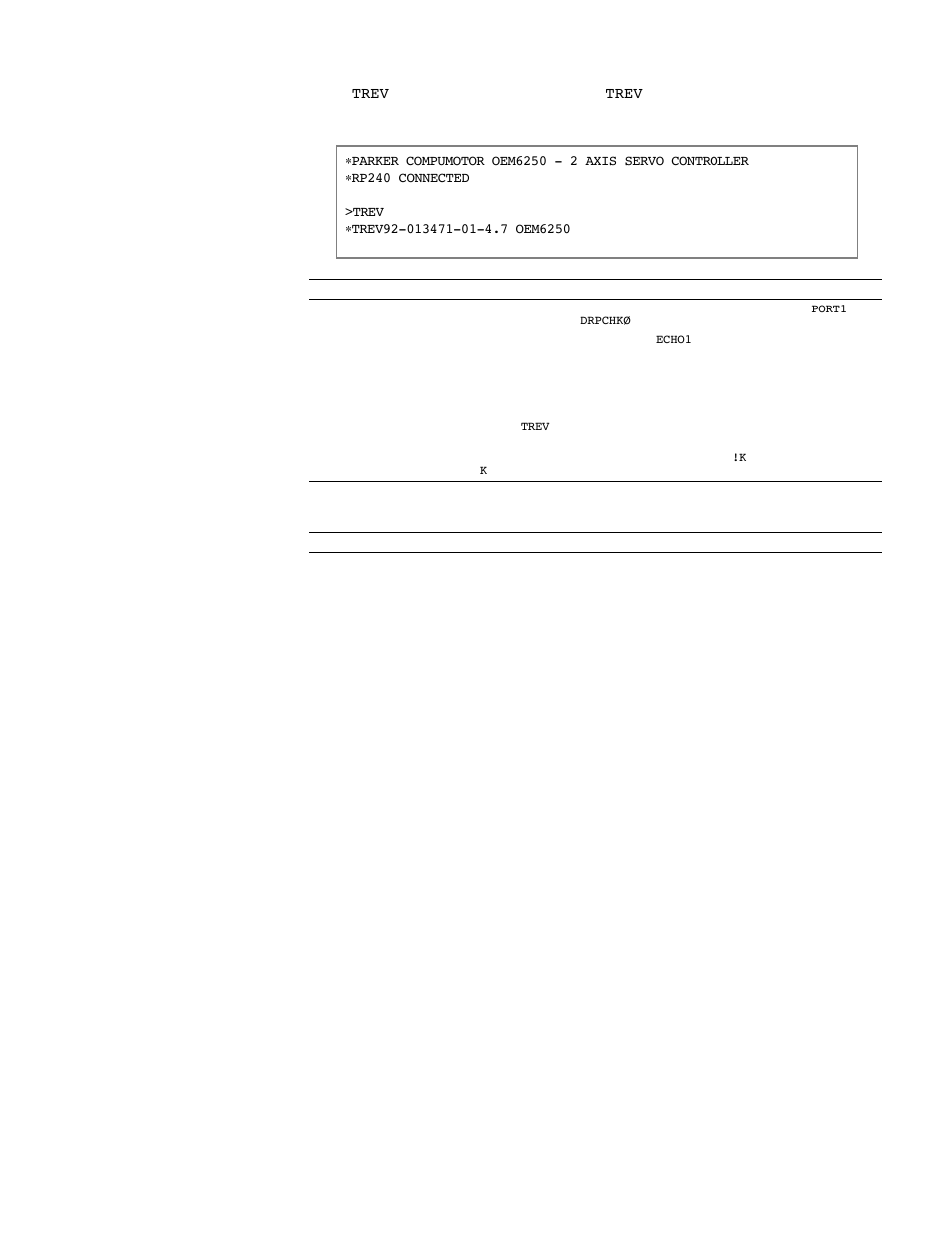 Parker Hannifin SERVO CONTROLLER OEM6250 User Manual | Page 37 / 61