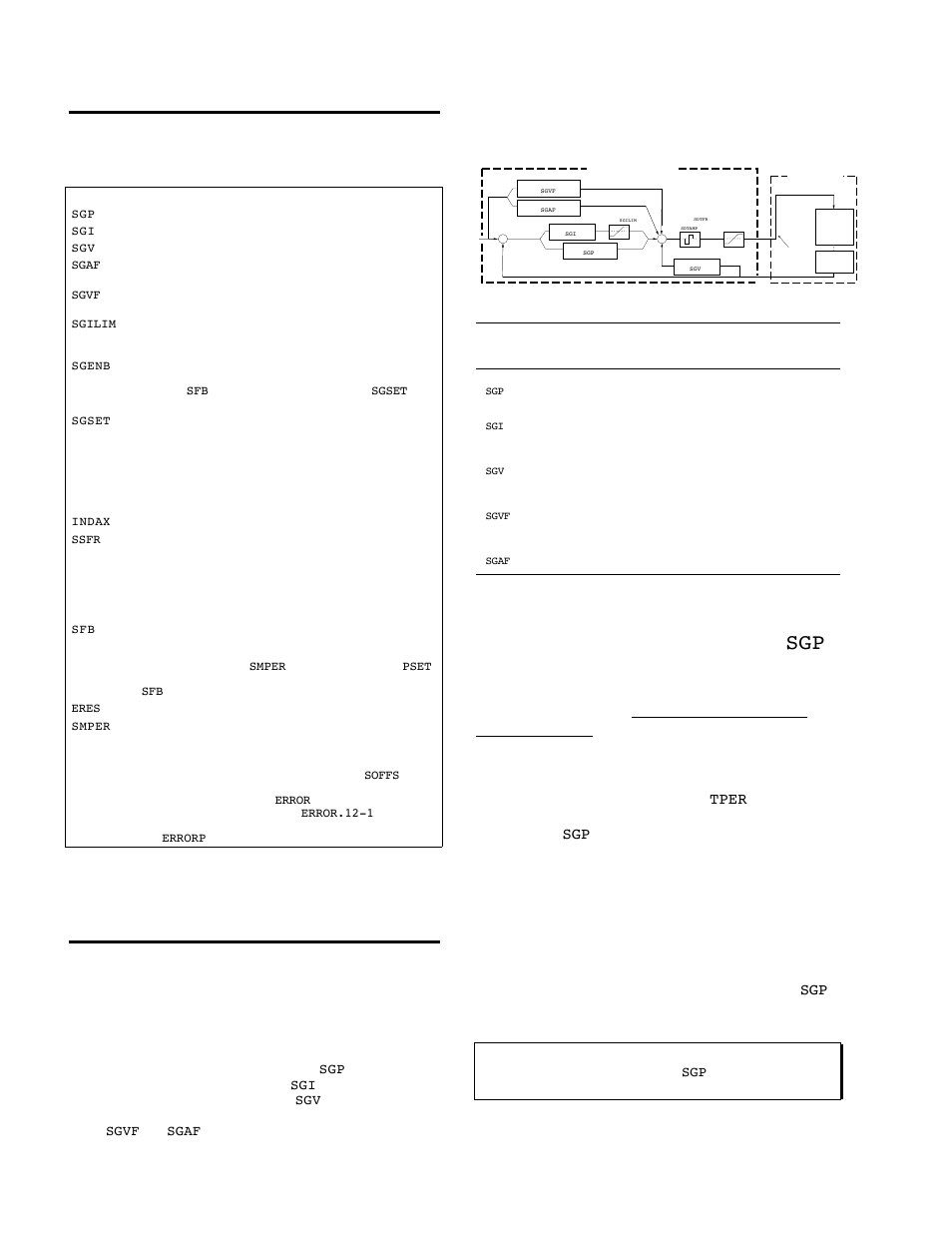 Tuning-related commands, Servo control techniques, Proportional feedback control ( sgp ) | Oem6250 installation guide | Parker Hannifin SERVO CONTROLLER OEM6250 User Manual | Page 42 / 61