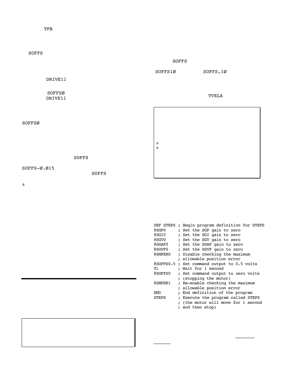 Drive tuning procedure, Velocity motor drives only) | Parker Hannifin SERVO CONTROLLER OEM6250 User Manual | Page 46 / 61