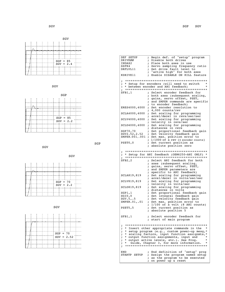 Parker Hannifin SERVO CONTROLLER OEM6250 User Manual | Page 51 / 61