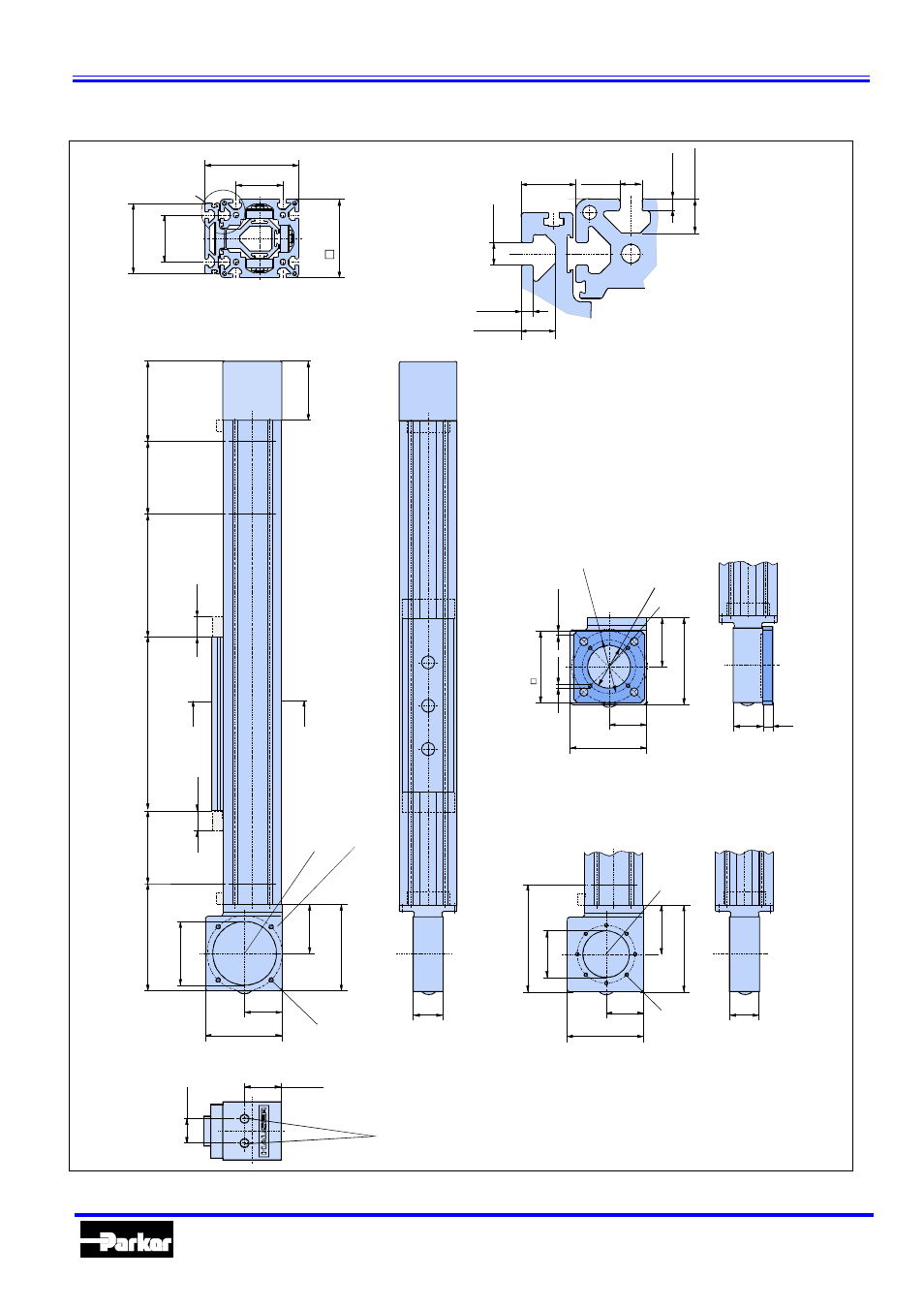 Hle – linear actuators with timing belt drive, Hle100 single axis, Automation | Parker Hannifin 192-510011N7 User Manual | Page 10 / 36