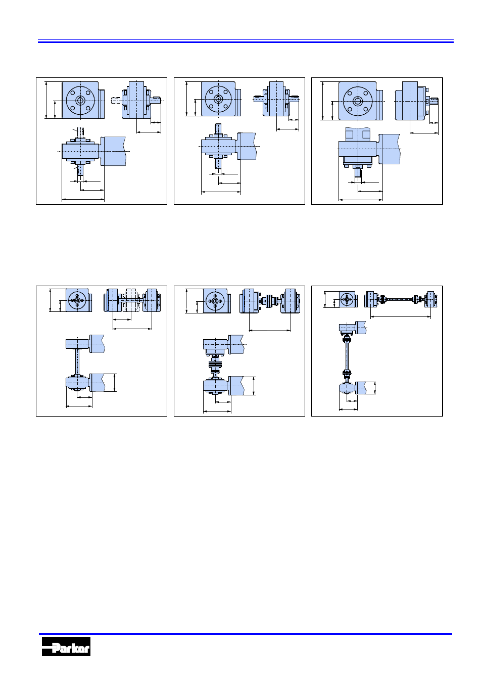 Hle – linear actuators with timing belt drive, Hle100 drive housing with drive shafts, Hle 100 dual axis with gearbox flanges q and r | Automation | Parker Hannifin 192-510011N7 User Manual | Page 11 / 36