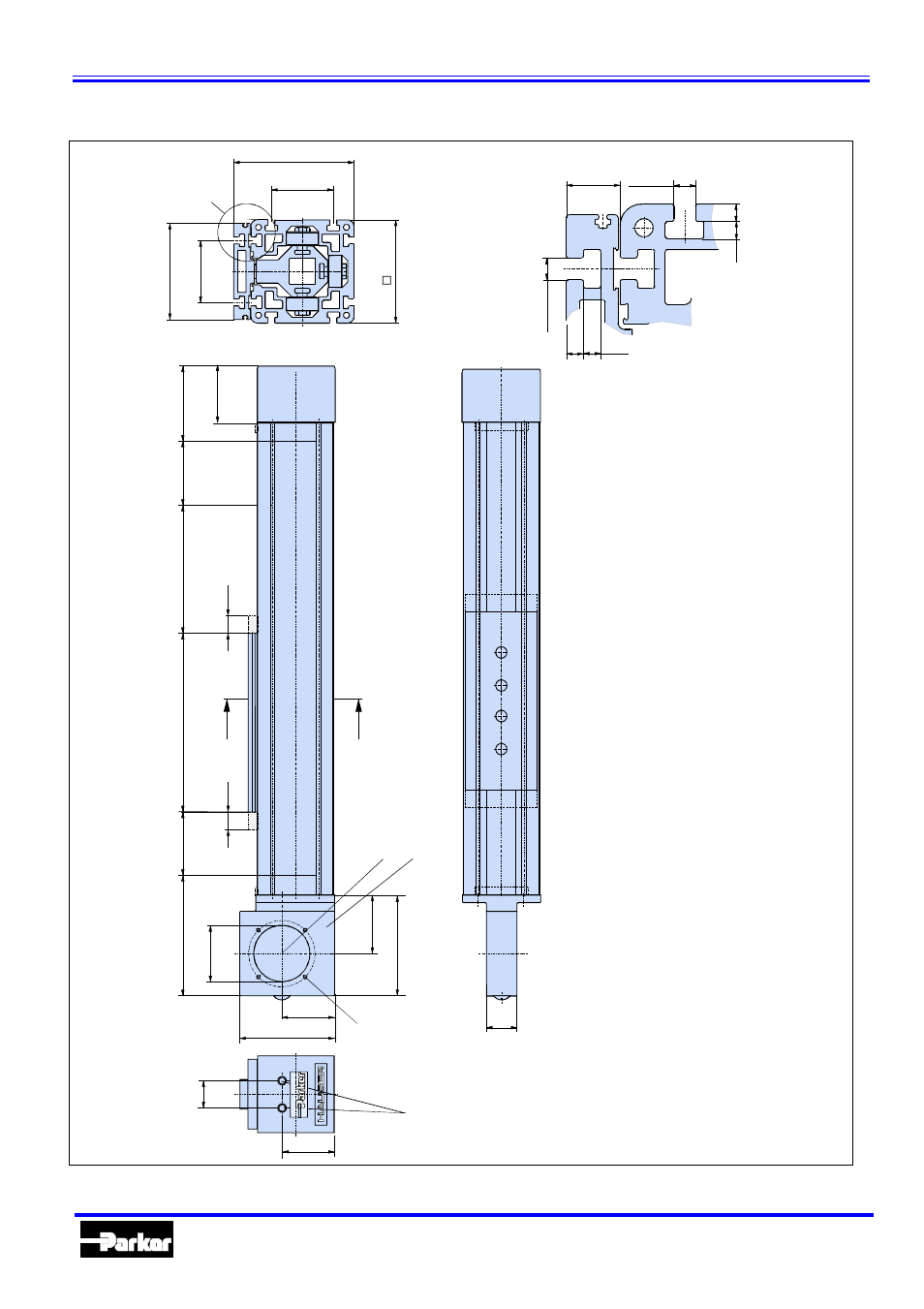 Hle – linear actuators with timing belt drive, Hle 150 single axis, Automation | Parker Hannifin 192-510011N7 User Manual | Page 12 / 36