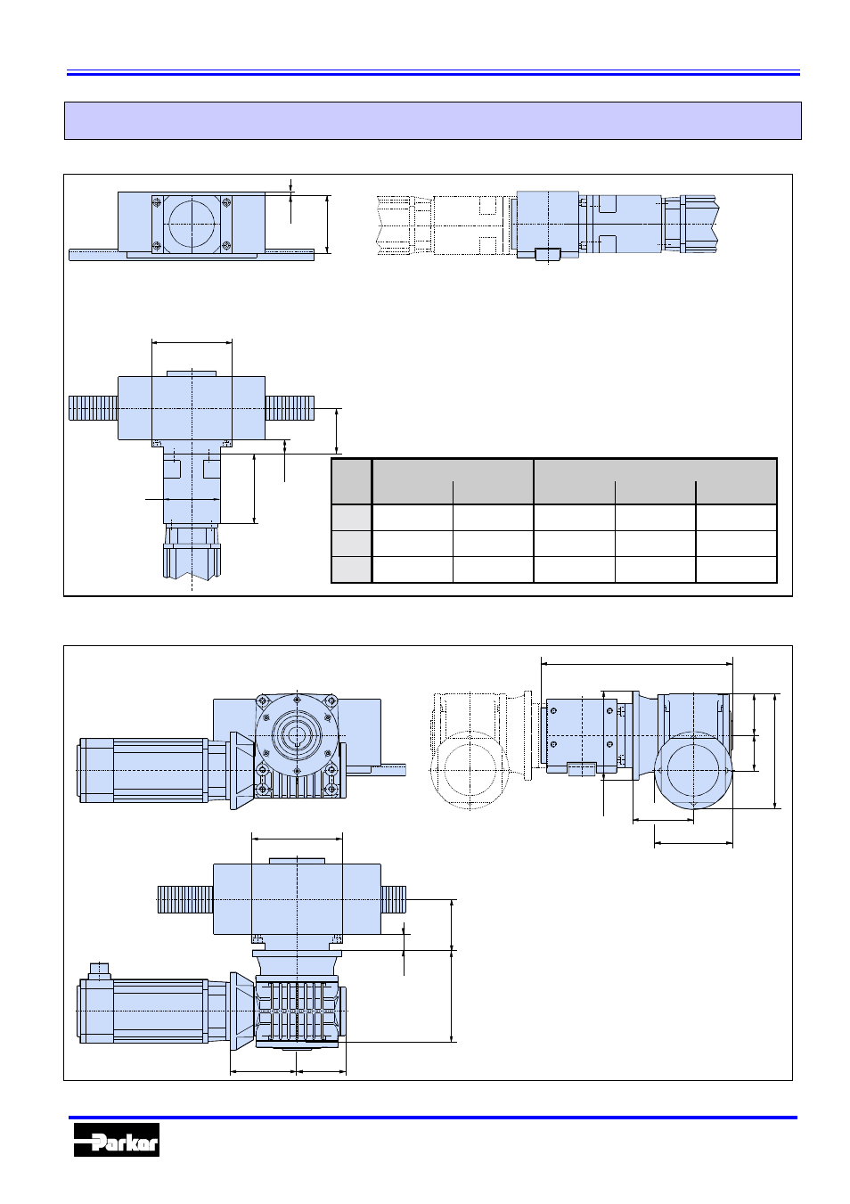 Gearbox fitting - examples, Hlez – linear actuators with rack-and-pinion drive | Parker Hannifin 192-510011N7 User Manual | Page 23 / 36