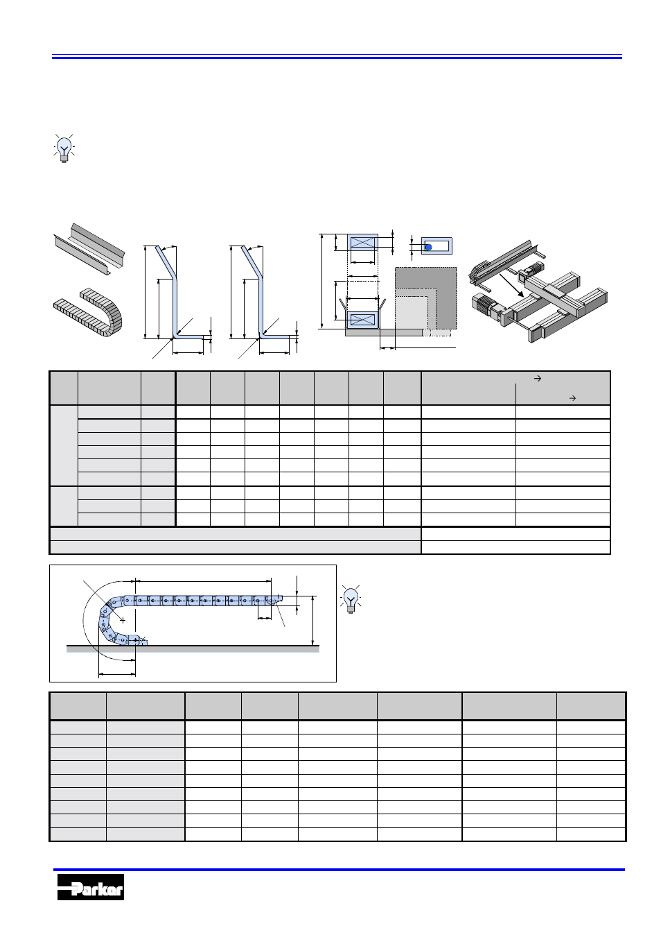 Accessories for hle and hlez, Cable carrier, Automation | Parker Hannifin 192-510011N7 User Manual | Page 28 / 36