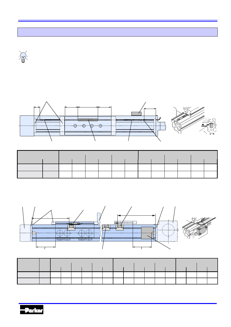 Accessories for hle and hlez, Attachment variants for position sensors | Parker Hannifin 192-510011N7 User Manual | Page 31 / 36