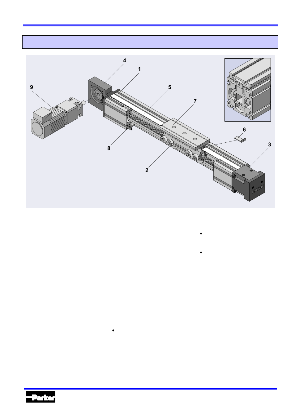 Construction of the hle, Hle – linear actuators with timing belt drive | Parker Hannifin 192-510011N7 User Manual | Page 5 / 36