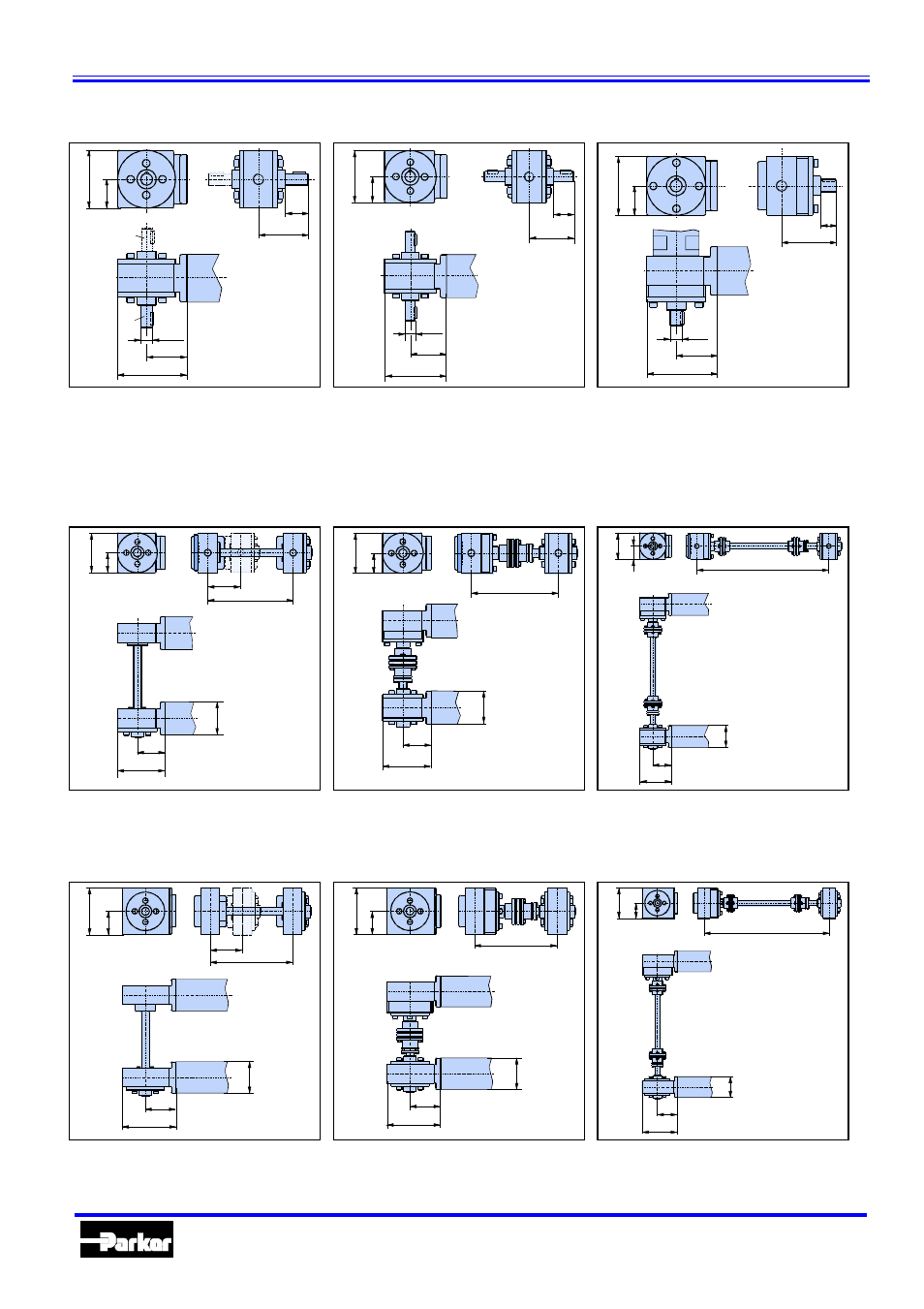 Hle – linear actuators with timing belt drive, Hle80 drive housing with drive shafts, Hle 80 dual axis with gearbox flange q | Hle 80 dual axis with gearbox flange r, Automation | Parker Hannifin 192-510011N7 User Manual | Page 9 / 36