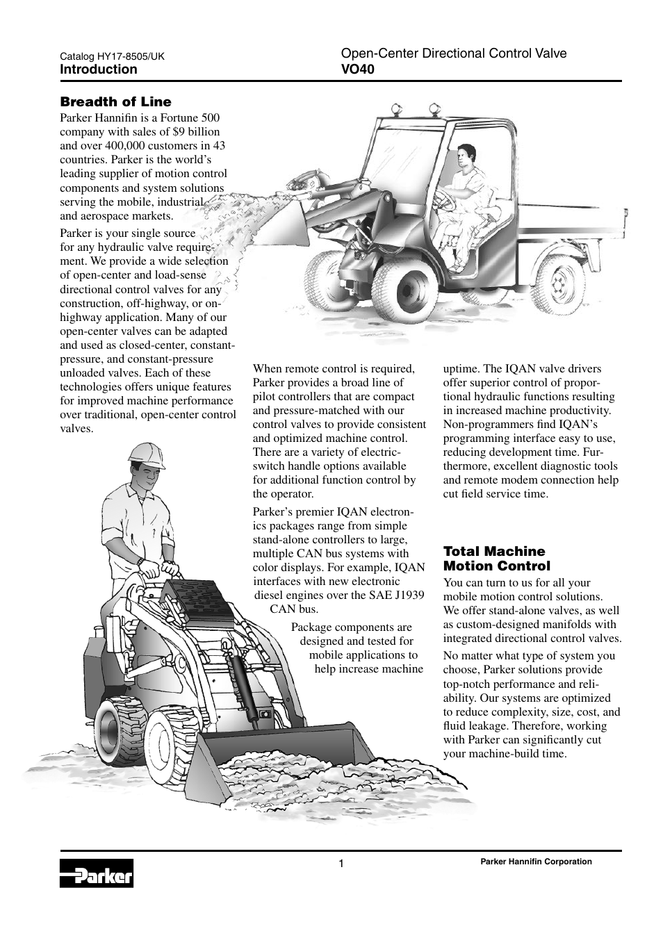 Introduction | Parker Hannifin VO40 User Manual | Page 5 / 28