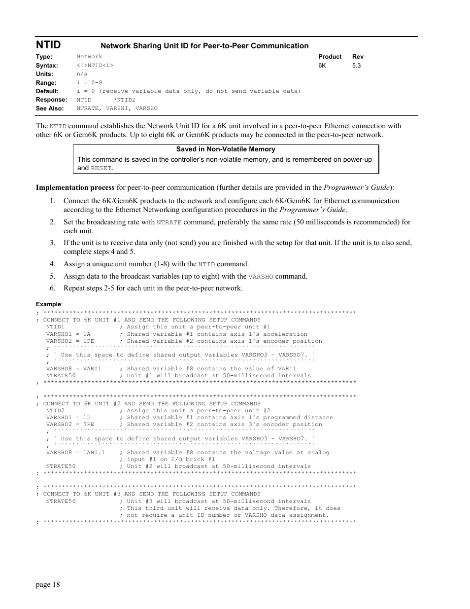 Ntid | Parker Hannifin GEM6K User Manual | Page 22 / 47