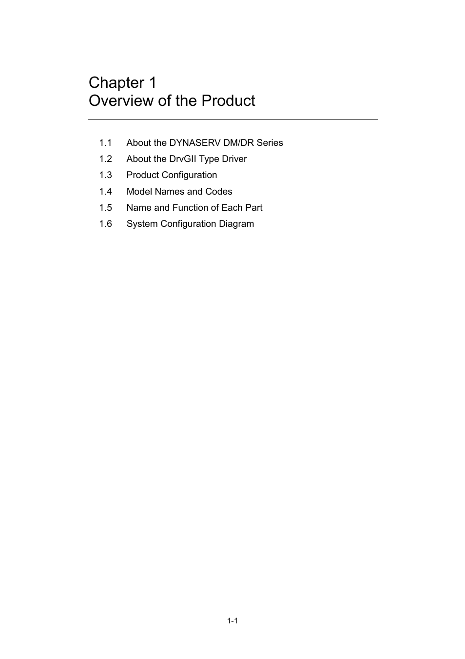 Chapter 1 overview of the product | Parker Hannifin Dynaserv G2 User Manual | Page 12 / 189