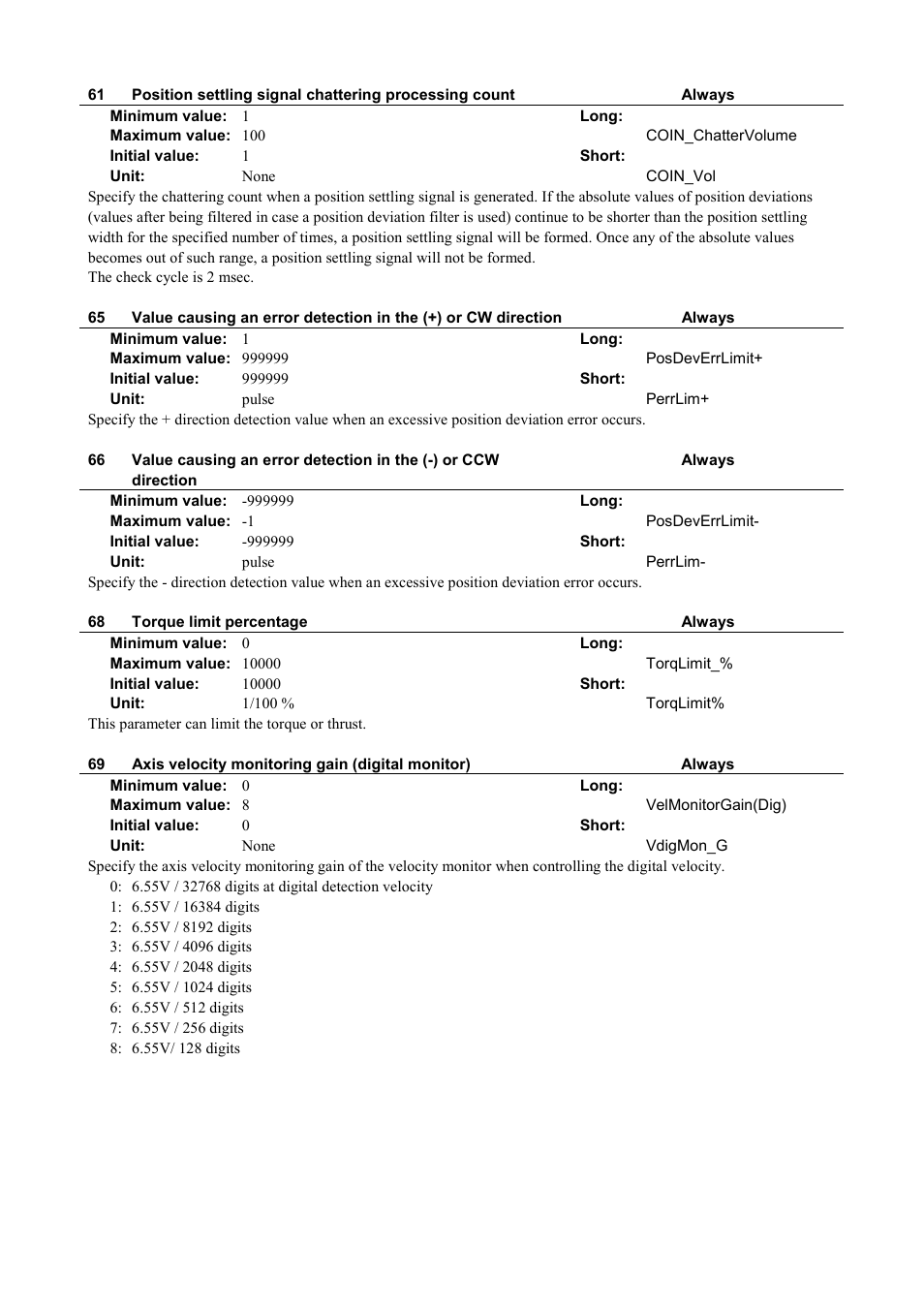 Parker Hannifin Dynaserv G2 User Manual | Page 159 / 189