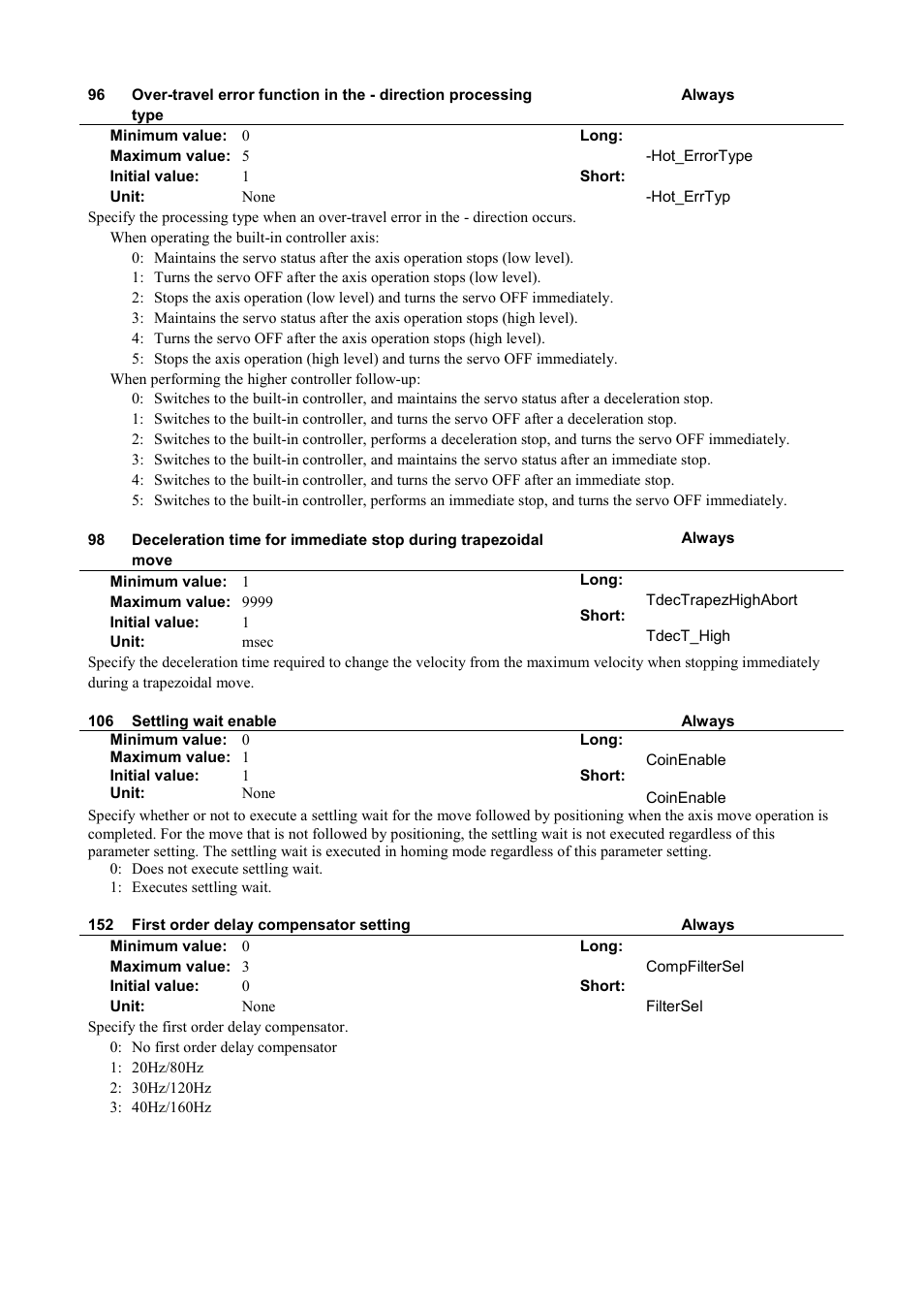 Parker Hannifin Dynaserv G2 User Manual | Page 164 / 189