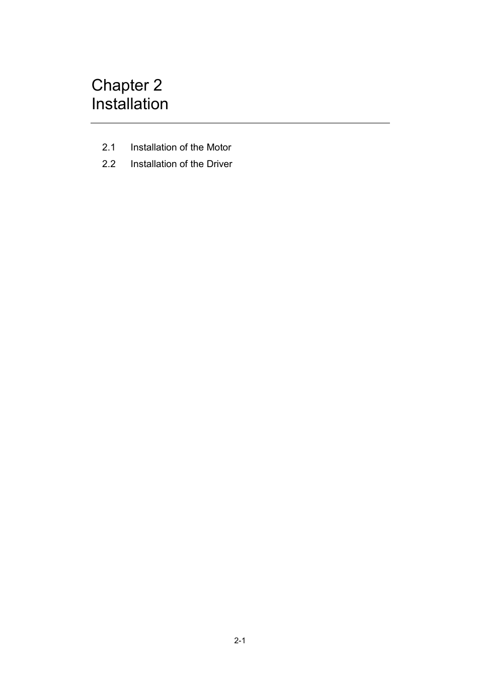 Chapter 2 installation | Parker Hannifin Dynaserv G2 User Manual | Page 22 / 189