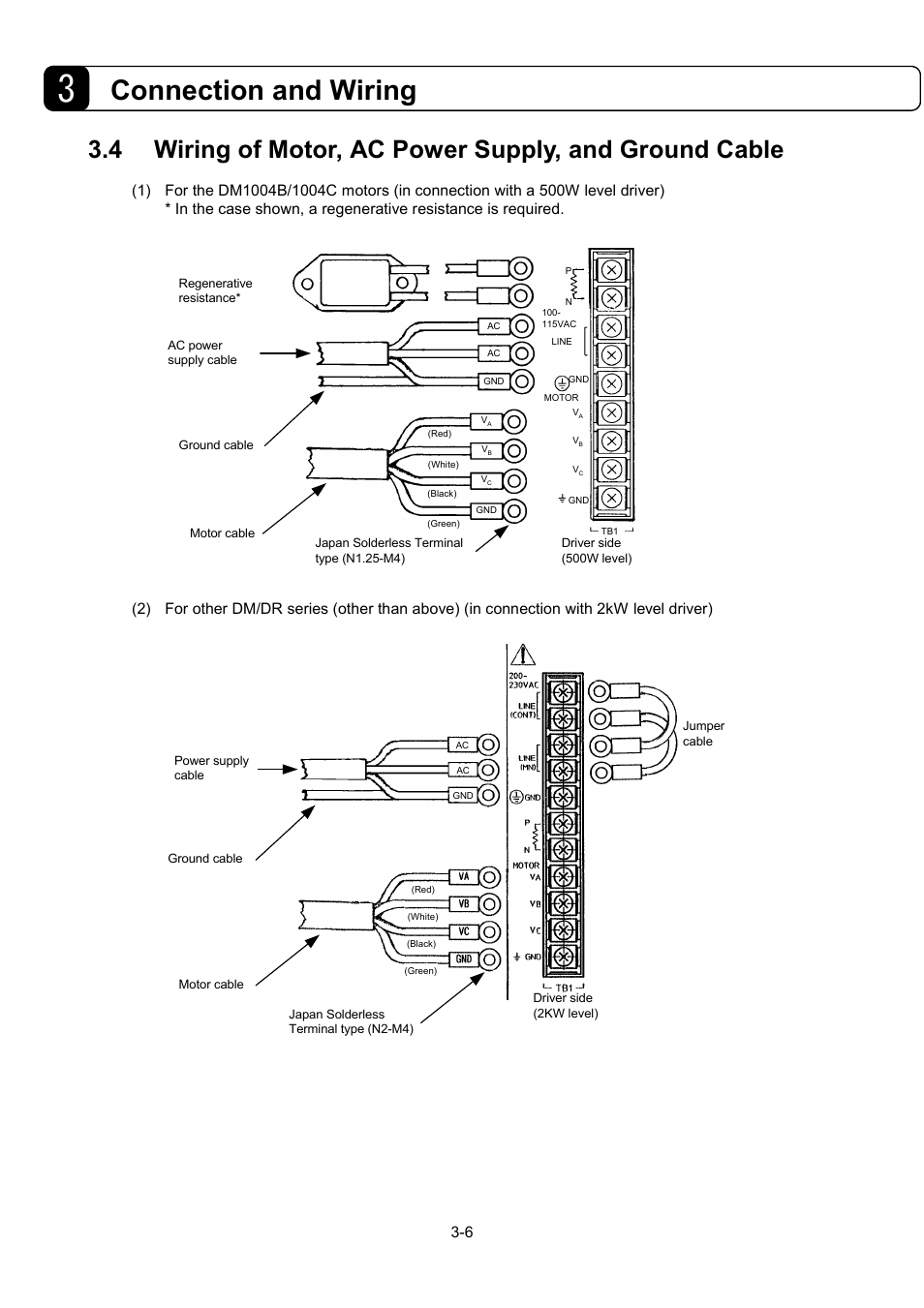 Connection and wiring | Parker Hannifin Dynaserv G2 User Manual | Page 30 / 189
