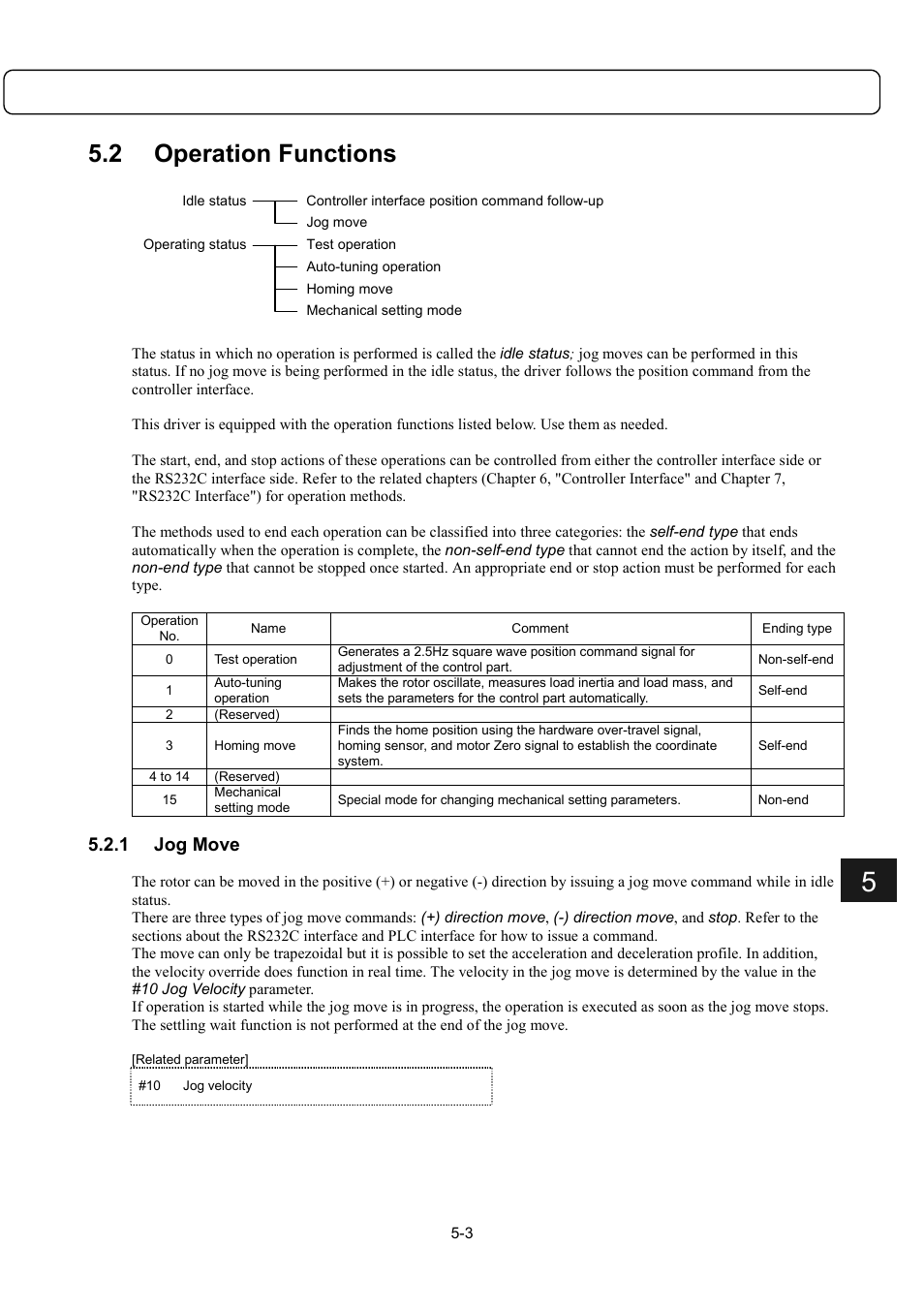 2 operation functions, 1 jog move | Parker Hannifin Dynaserv G2 User Manual | Page 57 / 189