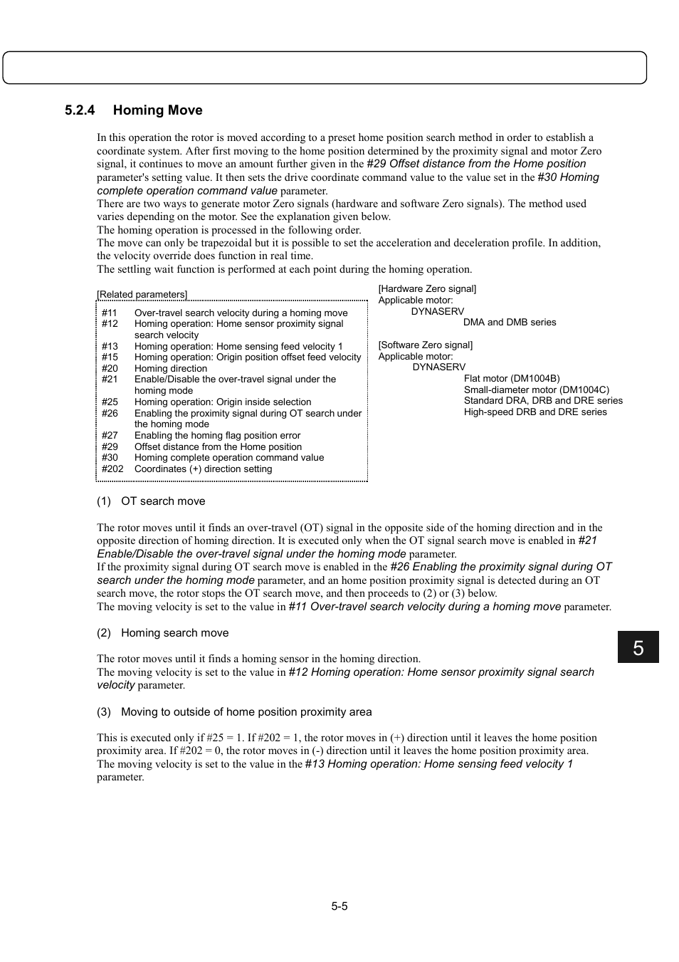 4 homing move | Parker Hannifin Dynaserv G2 User Manual | Page 59 / 189