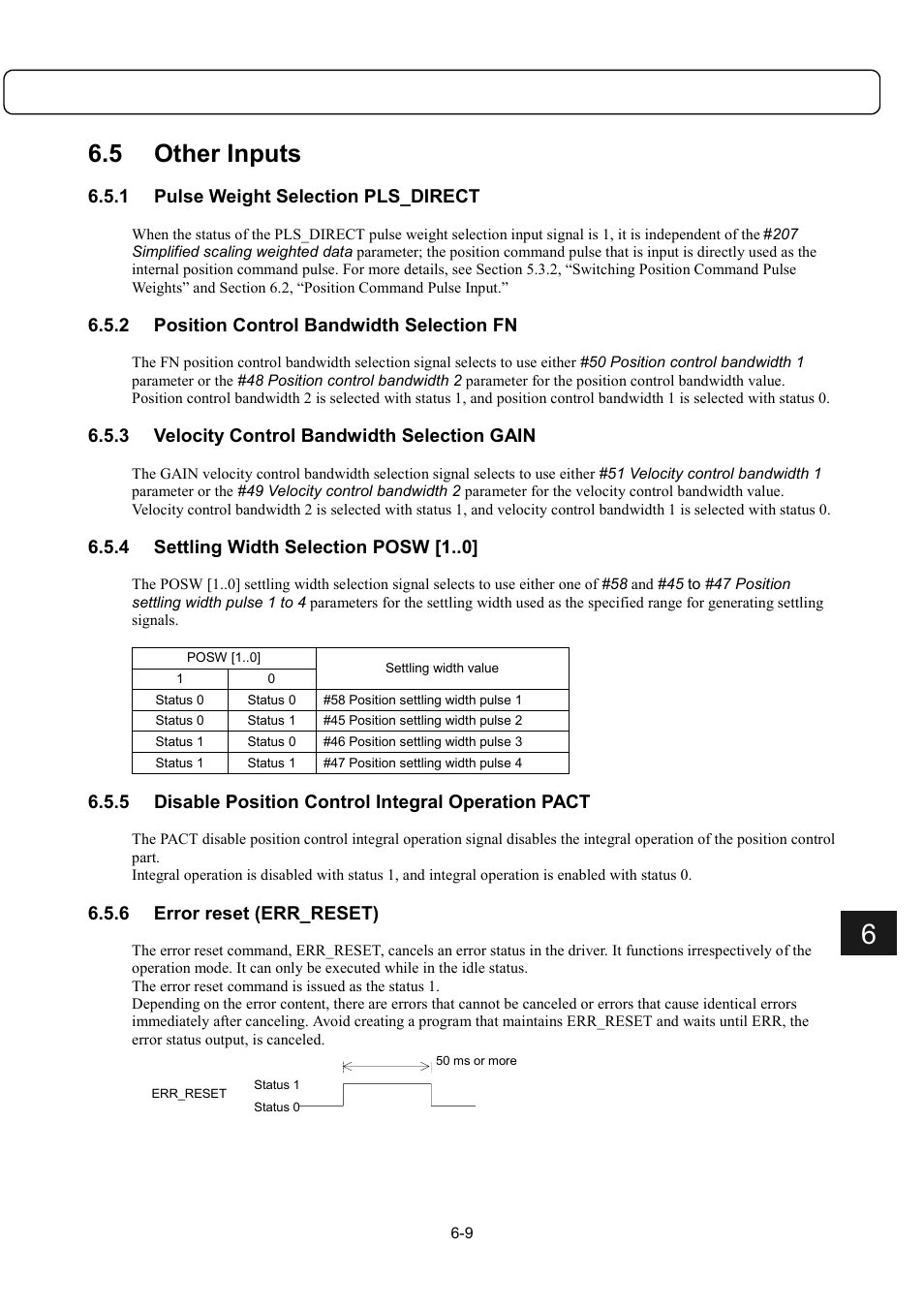 5 other inputs | Parker Hannifin Dynaserv G2 User Manual | Page 83 / 189