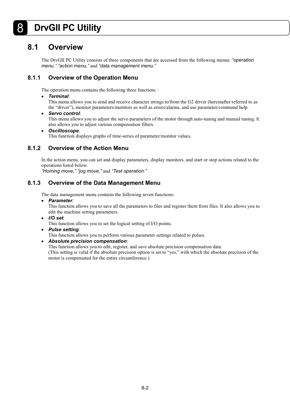 Drvgii pc utility, 1 overview | Parker Hannifin Dynaserv G2 User Manual | Page 94 / 189