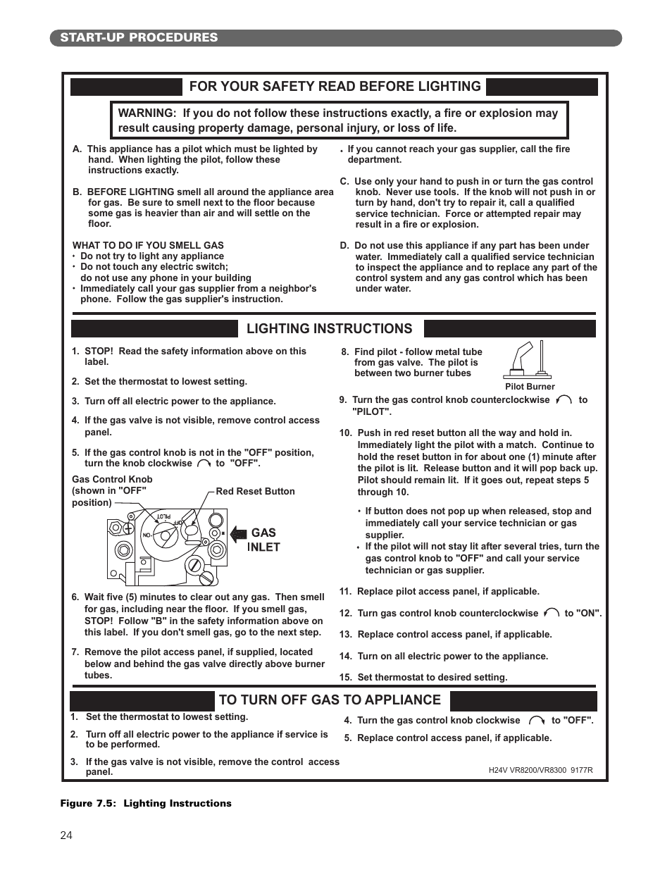 Start-up procedures | PB Heat MIH User Manual | Page 26 / 43