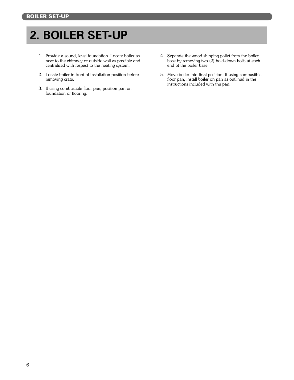 Boiler set-up | PB Heat MIH User Manual | Page 8 / 43