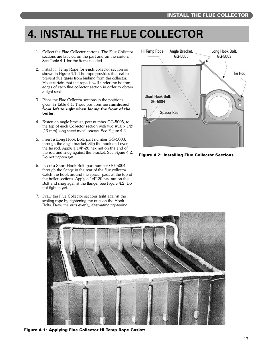 Install the flue collector | PB Heat 211A User Manual | Page 19 / 59