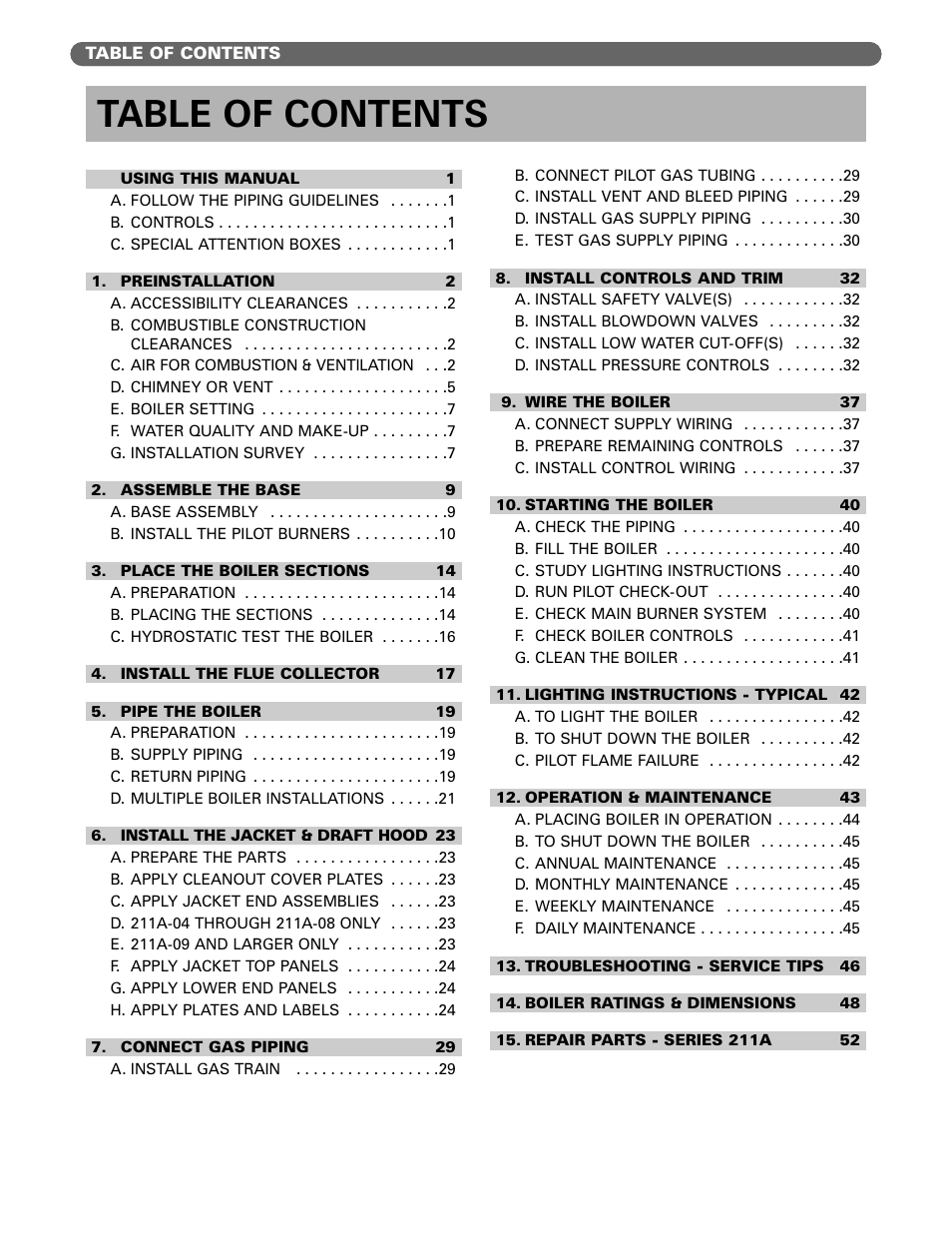 PB Heat 211A User Manual | Page 2 / 59