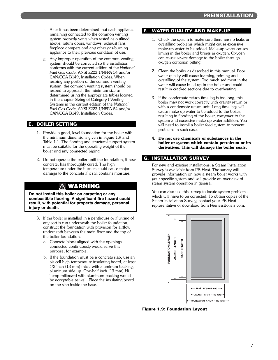 Warning | PB Heat 211A User Manual | Page 9 / 59