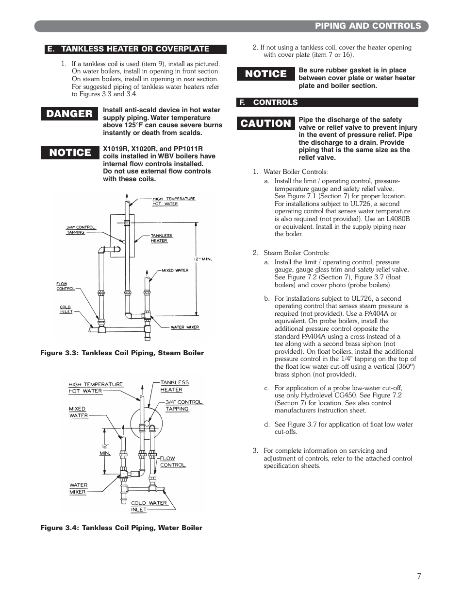 Caution, Notice, Danger | PB Heat WV Series User Manual | Page 9 / 26