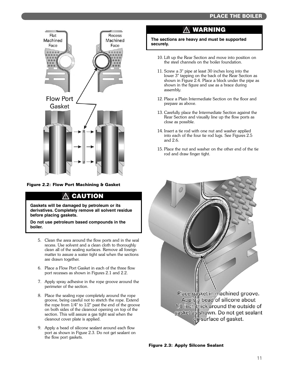 Caution, Warning | PB Heat Gas/Oil Boilers User Manual | Page 13 / 55