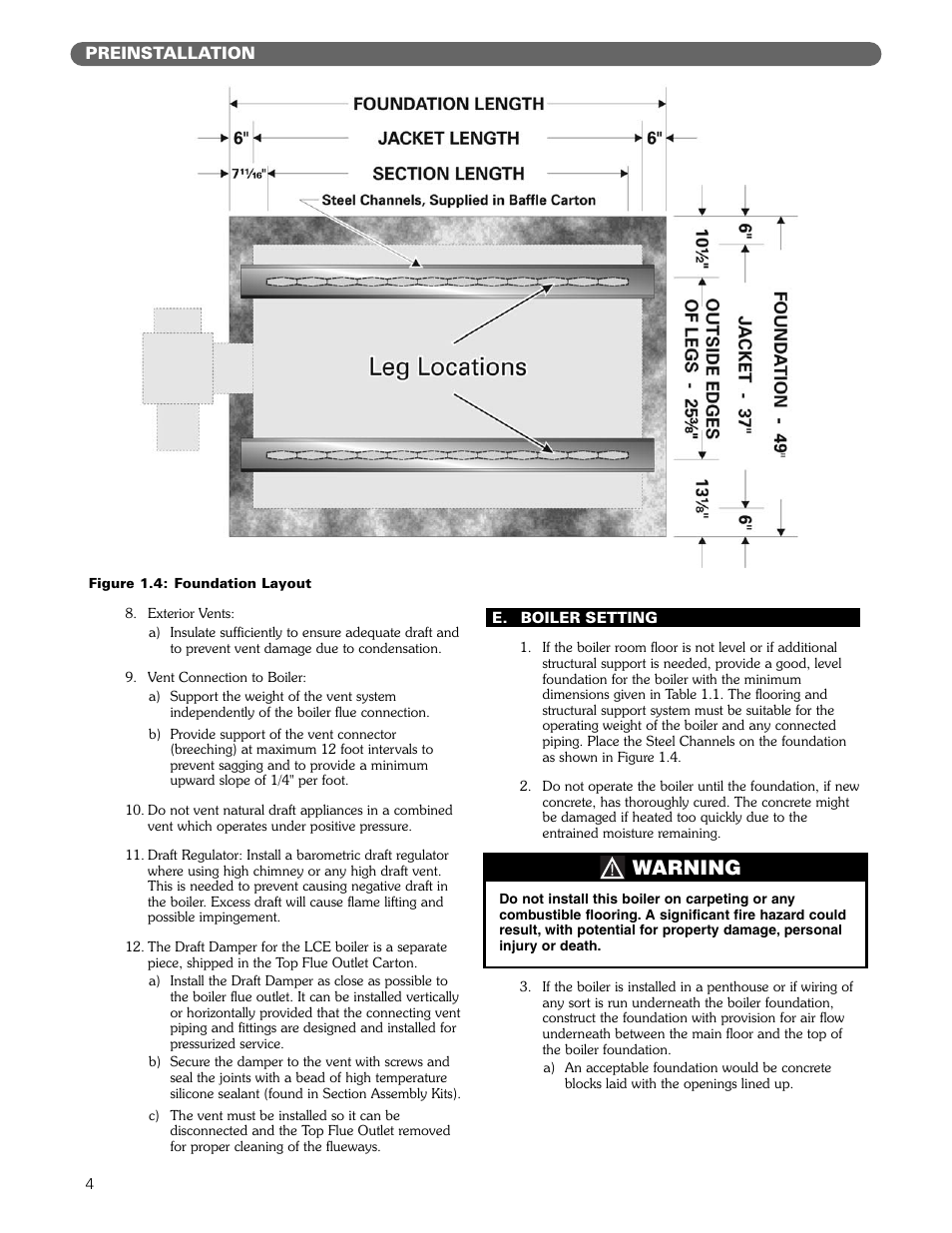 Warning | PB Heat Gas/Oil Boilers User Manual | Page 6 / 55