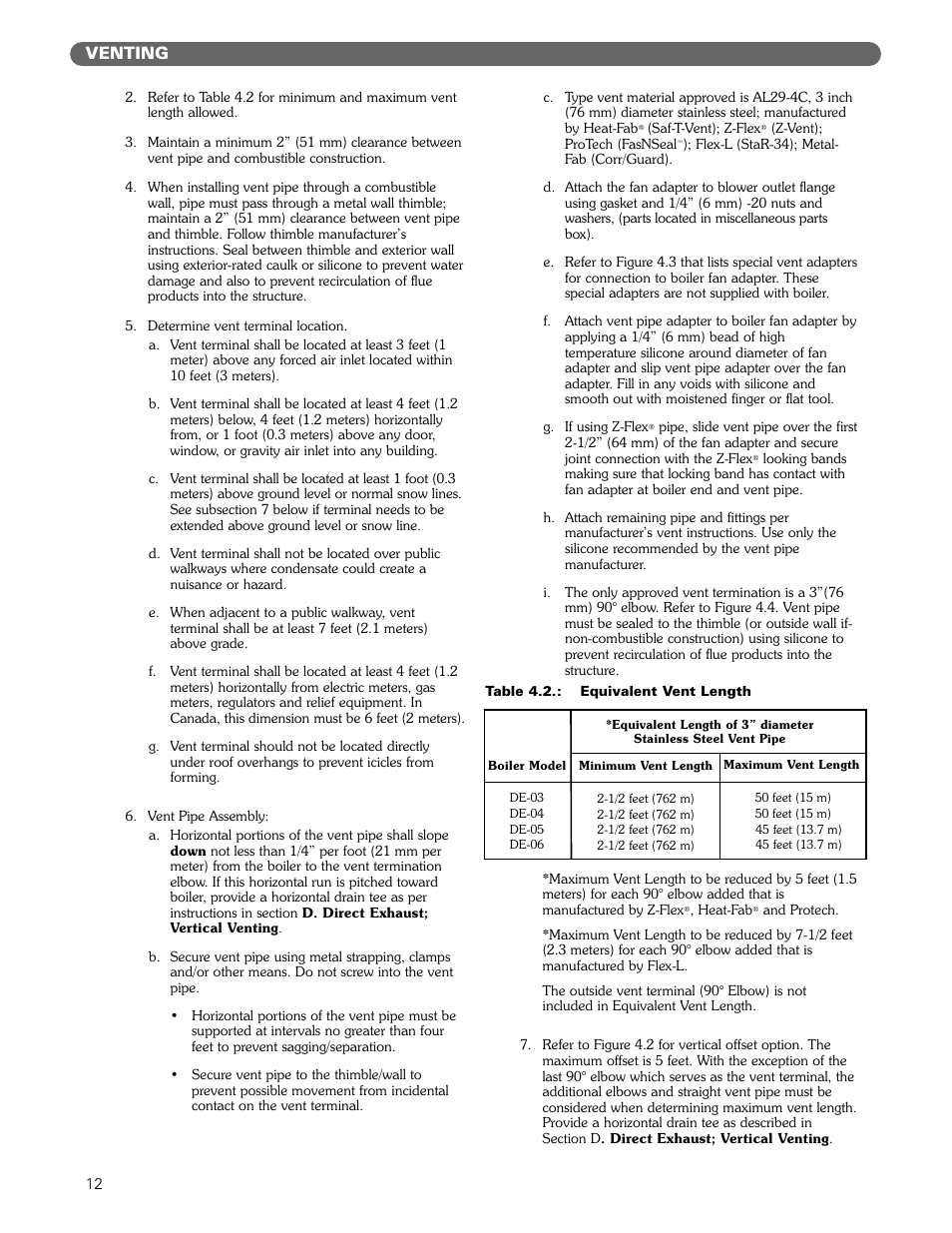 Venting | PB Heat DE User Manual | Page 14 / 43