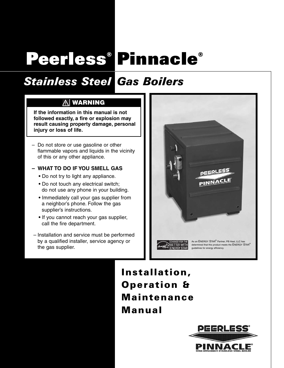 PB Heat Gas Boiler User Manual | 47 pages