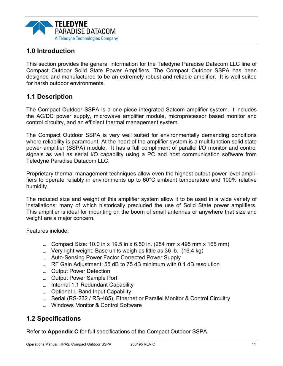 Paradise 205486 REV F User Manual | Page 11 / 142
