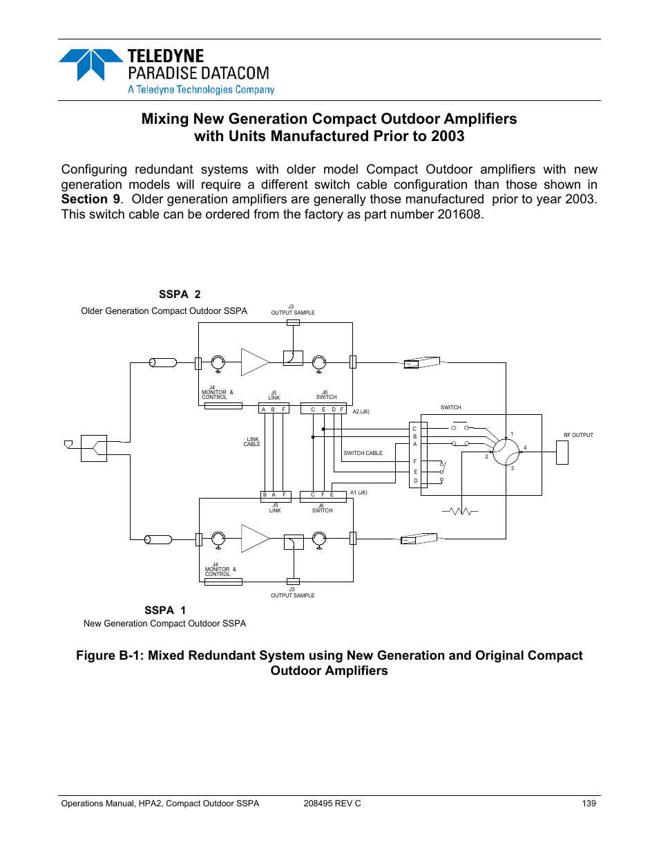 Appendix b: alternate system configurations, Sspa 1 sspa 2 | Paradise 205486 REV F User Manual | Page 139 / 142