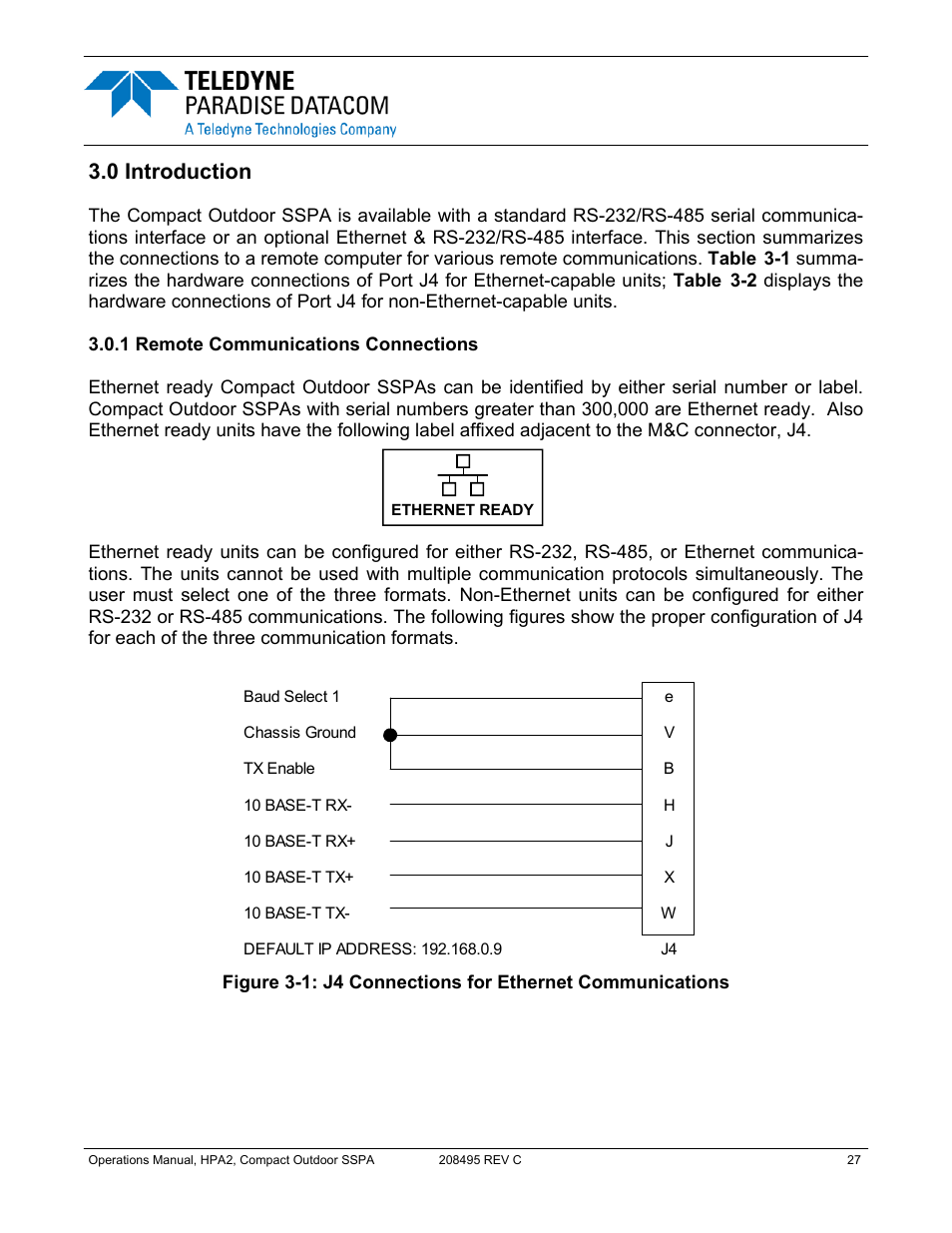 0 introduction | Paradise 205486 REV F User Manual | Page 27 / 142
