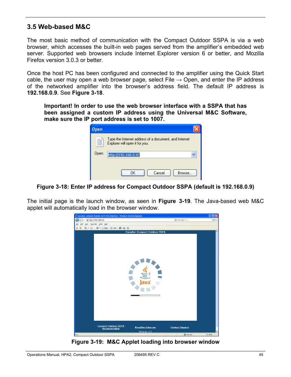 5 web-based m&c | Paradise 205486 REV F User Manual | Page 45 / 142