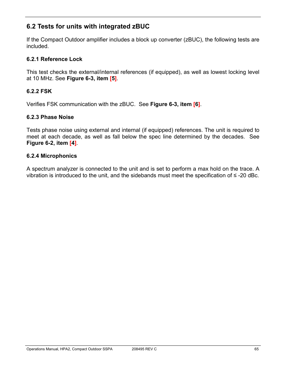 2 tests for units with integrated zbuc | Paradise 205486 REV F User Manual | Page 65 / 142