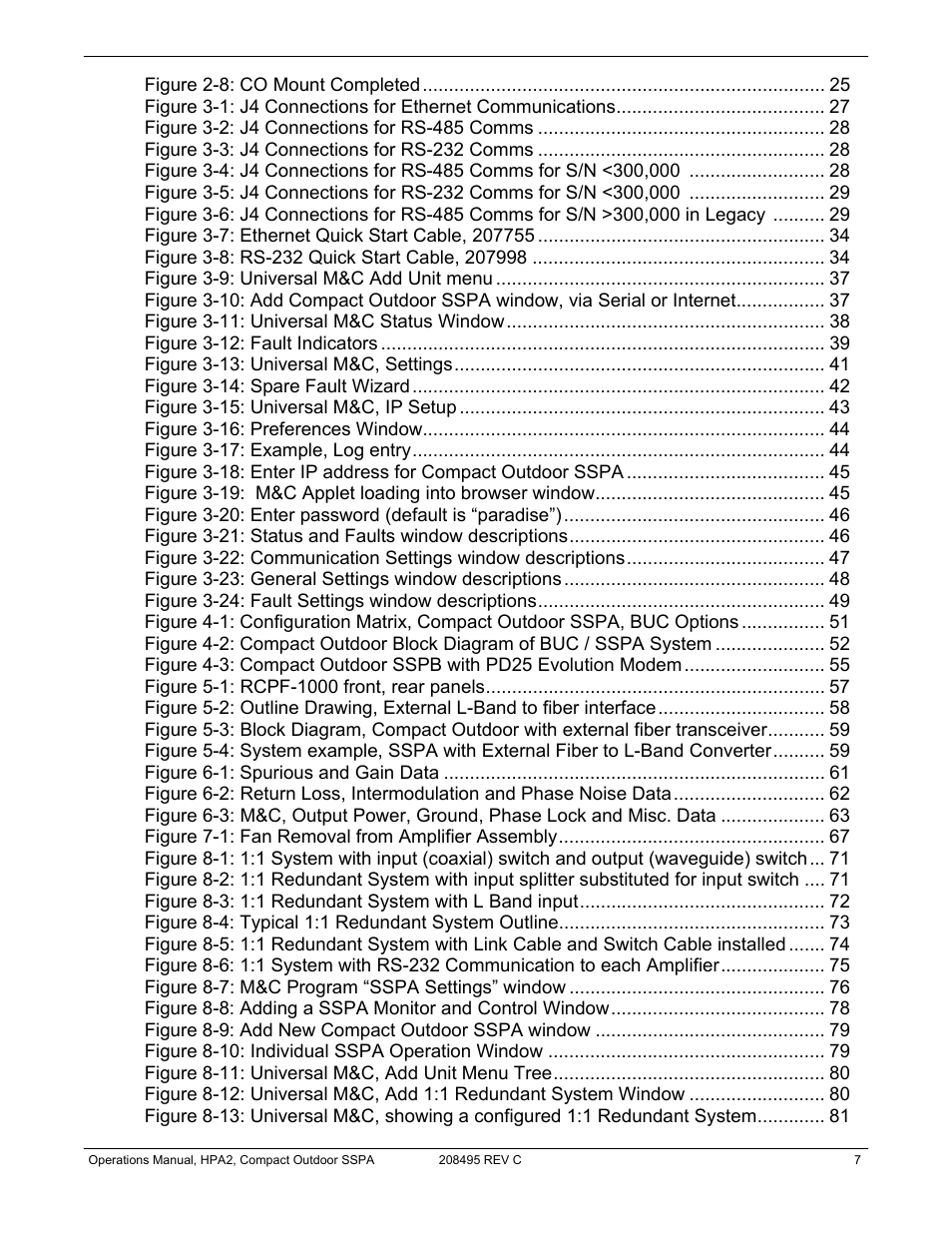 Paradise 205486 REV F User Manual | Page 7 / 142