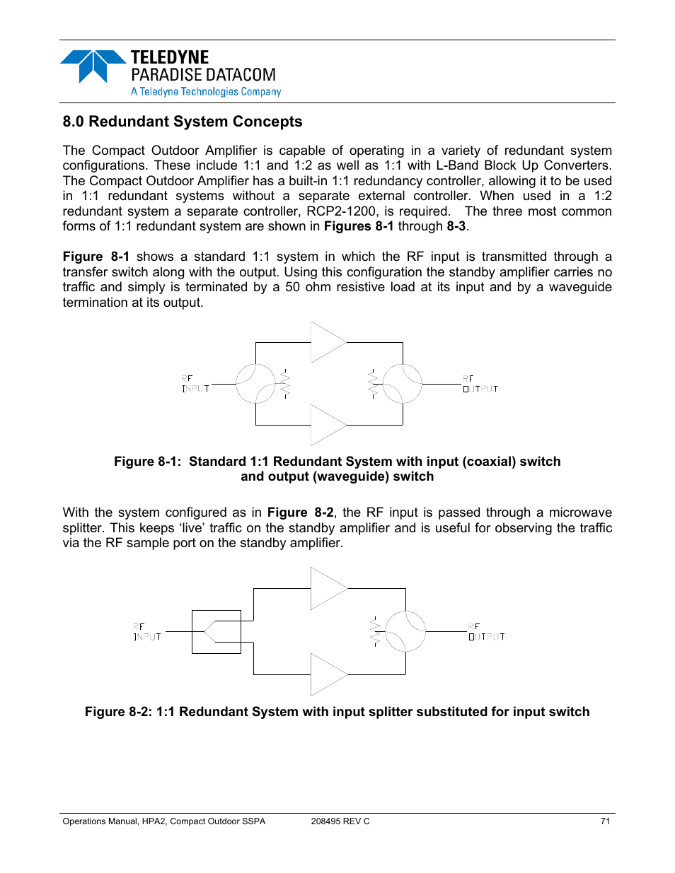Paradise 205486 REV F User Manual | Page 71 / 142